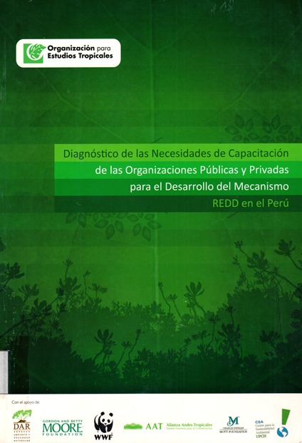 DIAGNÓSTICO DE LAS NECESIDADES DE CAPACITACIÓN DE LAS ORGANIZACIONES PÚBLICAS Y PRIVADAS PARA EL DESARROLLO DEL MECANISMO REDD EN EL PERÚ
